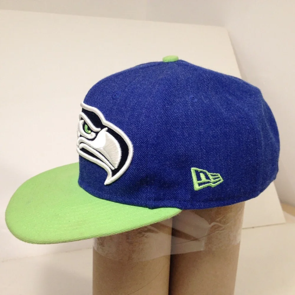 Seattle Seahawks Baseball Cap Big Logo New Era 9Fifty NFL Snapback Adult Hat